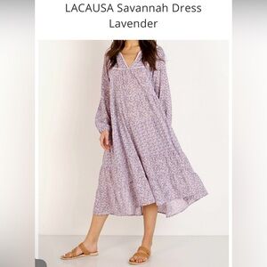 LACAUSA Savannah dress lavender
